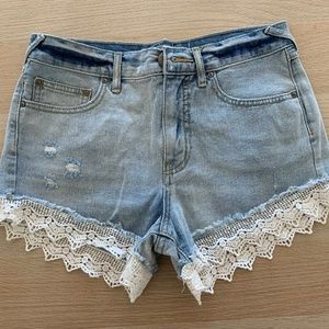 Free People Lacey Denim Shorts